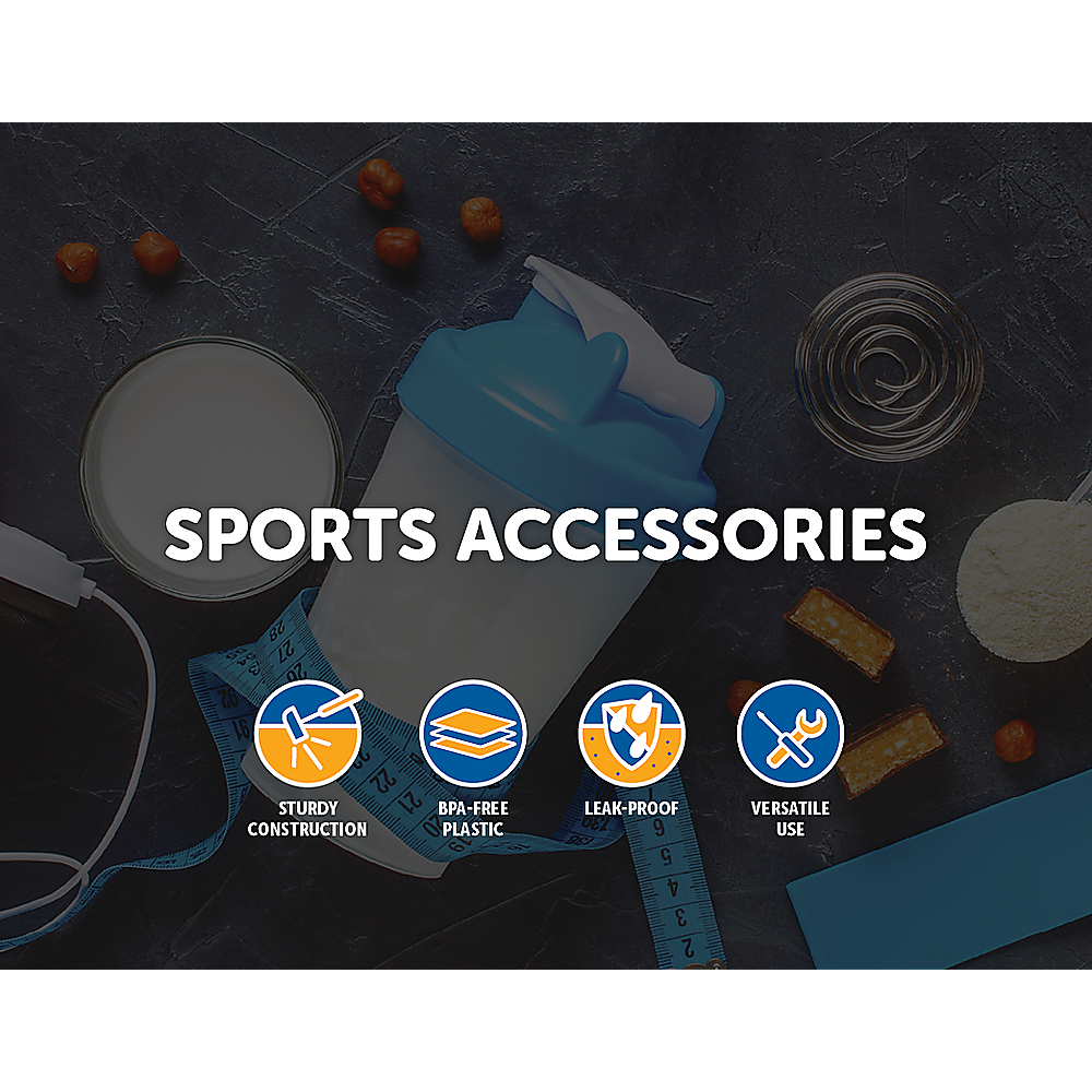 NNEDSZ 10x 700ml GYM Protein Supplement Drink Blender Mixer Shaker Shake Ball Bottle