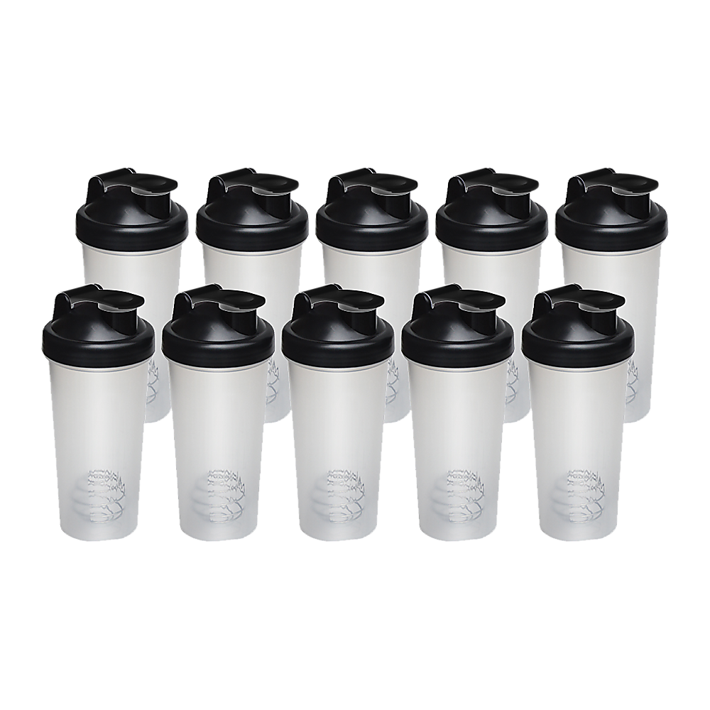 NNEDSZ 10x 700ml GYM Protein Supplement Drink Blender Mixer Shaker Shake Ball Bottle
